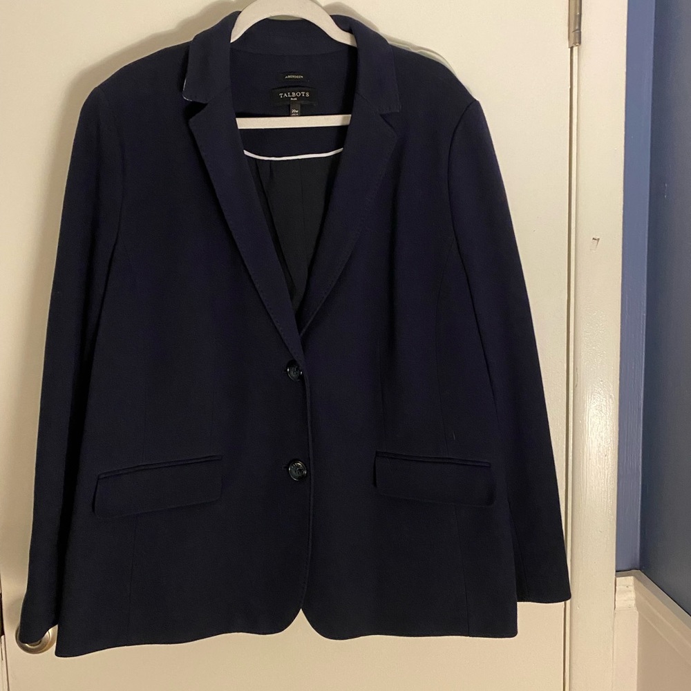 Talbots Navy Blue Aberdeen Blazer